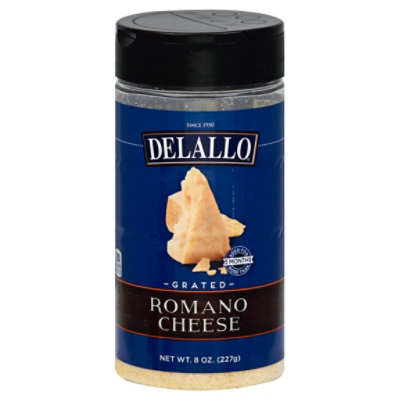 DeLallo Grated Romano - 8 Oz - Image 1