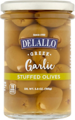 Delallo Olive Garlic Stuffed - 5.8 Oz - Image 2