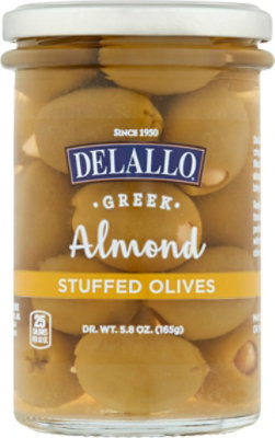 Delallo Olives Almond Stuffed - 5.82 Oz - Image 2