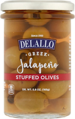 Delallo Olive Jalapeno Stuffed - 5.8 Oz - Image 2