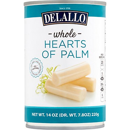 Delallo Hearts Of Palm Whole - 14.1 Oz - Image 2