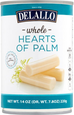 Delallo Hearts Of Palm Whole - 14.1 Oz - Image 2