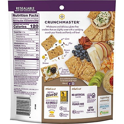 Crunchmaster Crackers Multi Seed Aged White Cheddar - 4 Oz - Image 6