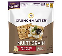 Crunchmaster Crackers Multi-Grain Aged White Cheddar - 4 Oz