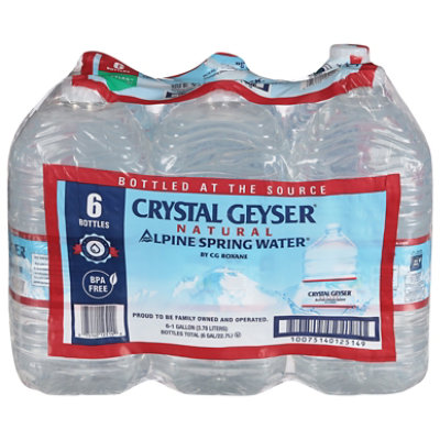 Crystal Geyser Natural Alpine Spring Water - Case