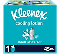 Kleenex Cooling Lotion Facial Tissue Cube Box - 45 Count