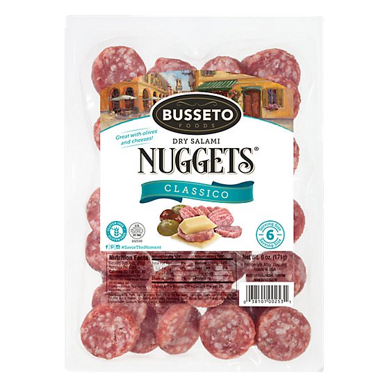 Busseto Dry Salami Nuggets - .375 Lb