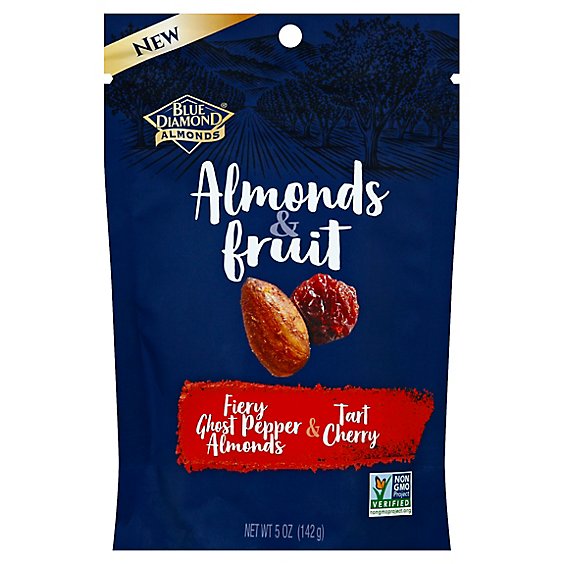 Blue Diamond Almonds & Fruit Fiery Ghost Pepper Almonds & Tart Cherry - 5 Oz