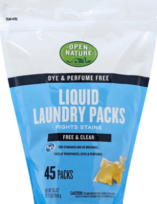 Open Nature Laundry Packs Free & Clear - 45 Count - Image 2