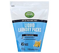 Open Nature Laundry Packs Free & Clear - 45 Count