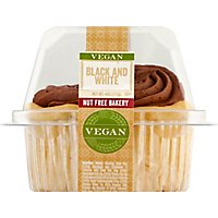 Vegan Black And White Cupcake - 4 Oz - Image 2