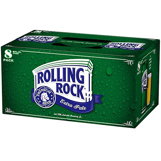 Rolling Rock Extra Pale Beer Cans - 8-16 Fl. Oz.