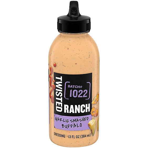 Twisted Ranch Garlic Smashed Buffalo Sauce & Dressing Bottle - 13 Fl. Oz.