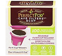 Eco Filters Perfect Pod Reusable Kcup Brewer 100 Paper Filters - Each