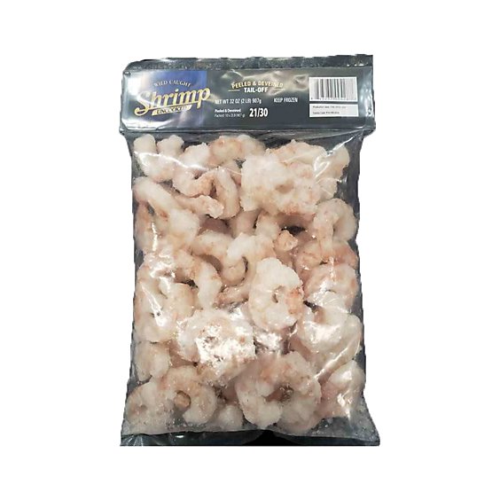Chicken Of The Sea Shrimp Wild Raw 21-30 Peeled & Deveined Tail Off - 32 Oz