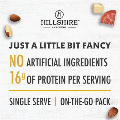 Hillshire Snacking Bistro Bites Wine Infused Salami White Cheddar Cheese Salted Almonds - 2.8 Oz - Image 2