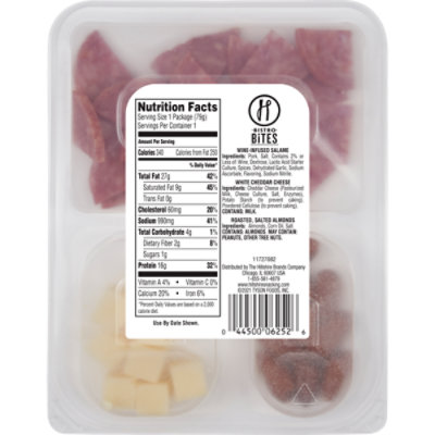 Hillshire Snacking Bistro Bites Wine Infused Salami White Cheddar Cheese Salted Almonds - 2.8 Oz - Image 5