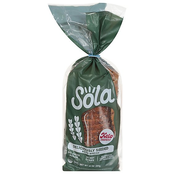 Sola Bread Deliciously Seeded - 14 Oz