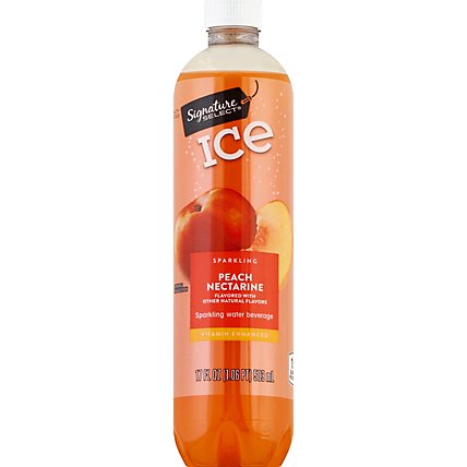 Signature SELECT Water Sparkling Ice Peach Nectarine - 17 Fl. Oz. - Image 2