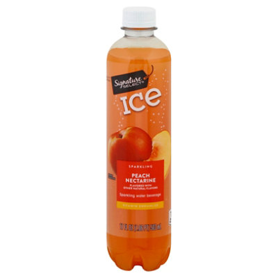 Signature SELECT Water Sparkling Ice Peach Nectarine - 17 Fl. Oz.