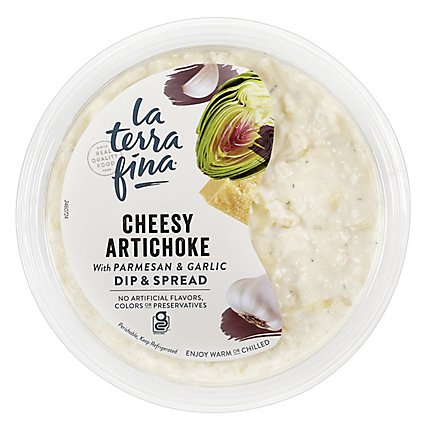 La Terra Fina Cheesy Artichoke with Parmesan And Garlic Dip And Spread - 10 Oz - Image 1