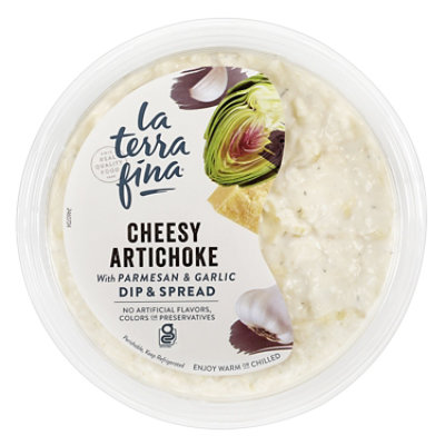 La Terra Fina Cheesy Artichoke with Parmesan And Garlic Dip And Spread - 10 Oz - Image 1