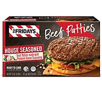 T.G.I FRIDAYS House Seasoned Beef Patties 6 Count - 2 Lb