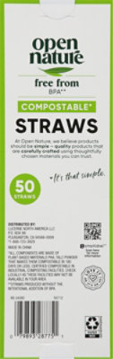 Open Nature Straws Compostable - 50 Count - Image 3