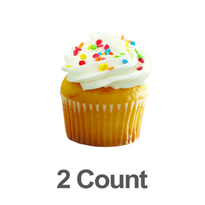 Cupcakes White Celebration Jumbo 2ct