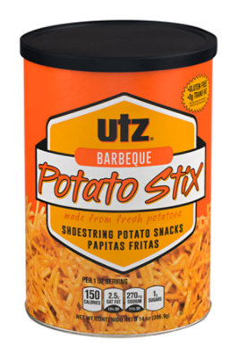 Utz Bbq Potato Stix Cannister - 14 Oz - Image 1