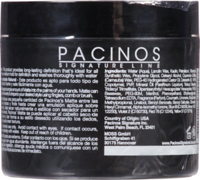 Pacinos Matte Paste - 4 Fl. Oz. - Image 5