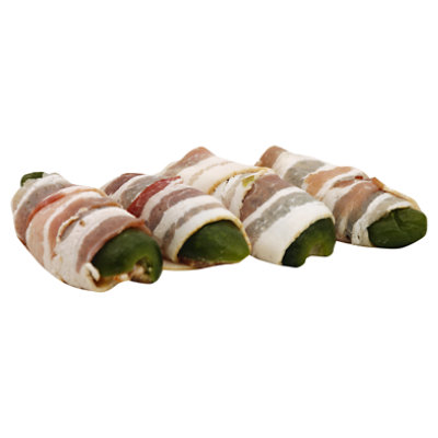 Bacon Wrapped Jalapeno With Cream Cheese And Cheddar  - Each