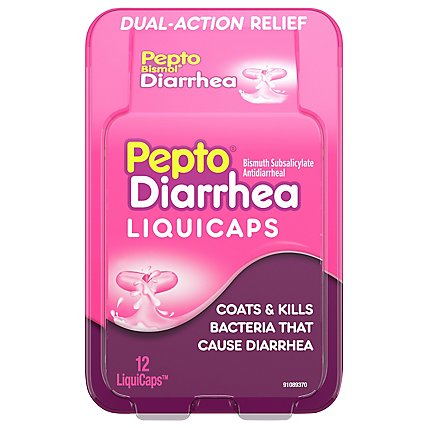 Pepto Bismol Medicine For Diarrhea Relief Liquicaps - 12 Count - Image 3