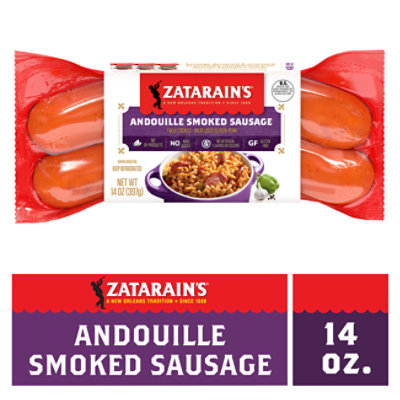 Zatarains Sausage Andouille Smoked - .875 Lb - Image 2