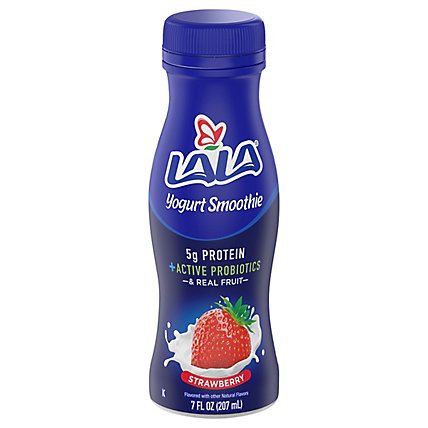 LALA Yogurt Smoothie With Probiotics Wild Strawberry - 7 Fl. Oz. - Image 3