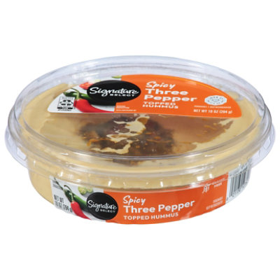 Signature Select/Cafe Hummus Topped Spicy Three Pepper - 10 Oz - Image 3