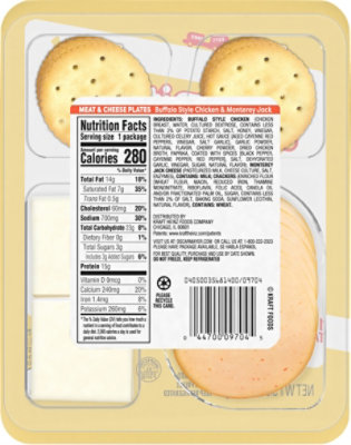 Oscar Mayer Bites Buffalo Style Chicken, Monterey Jack & Cracker Trio Meat & Cheese Snack Plate - 3.3 Oz - Image 6