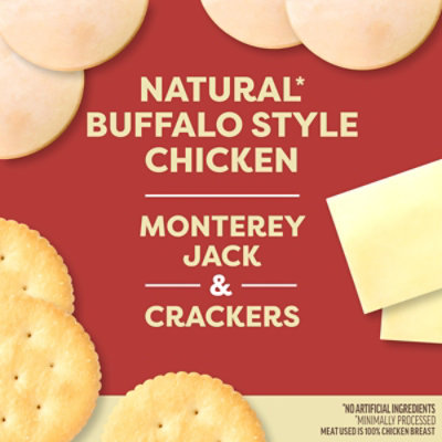 Oscar Mayer Bites Buffalo Style Chicken, Monterey Jack & Cracker Trio Meat & Cheese Snack Plate - 3.3 Oz - Image 3