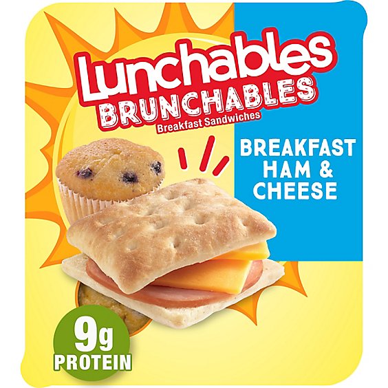 Lunchables Brunchables Breakfast Sandwiches Breakfast Ham & Cheese Meal Kit Tray - 2.7 Oz