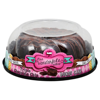 Triple Chocolate Chip Super Prem Bundt Cake - 28 Oz