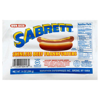 Sabrett Jumbo Beef Franks - 14 Oz - Image 1