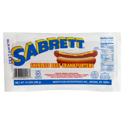 Sabrett Bigger Than The Bun Beef Franks - 14 Oz - Image 1