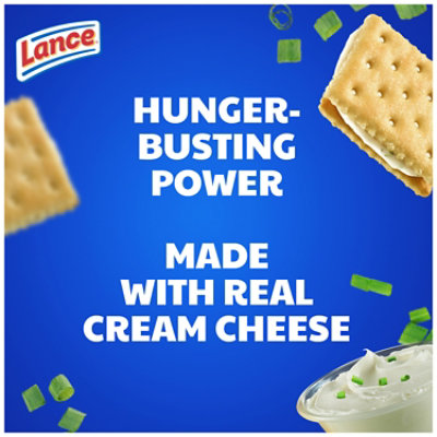 Lance Captain's Wafers Cream Cheese & Chives Sandwich Crackers 20 Count - 1.37 Oz - Image 3