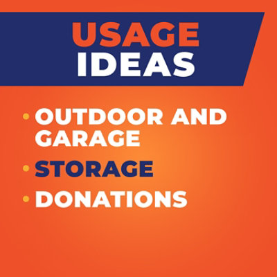 Hefty Recycling Scent Free 30 Gallon Blue Large Ds Trash Bags - 36 Count - Image 3