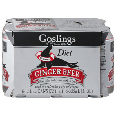 Goslings Diet Ginger Beer - 6-12 Fl. Oz. - Image 3