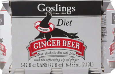 Goslings Diet Ginger Beer - 6-12 Fl. Oz. - Image 2