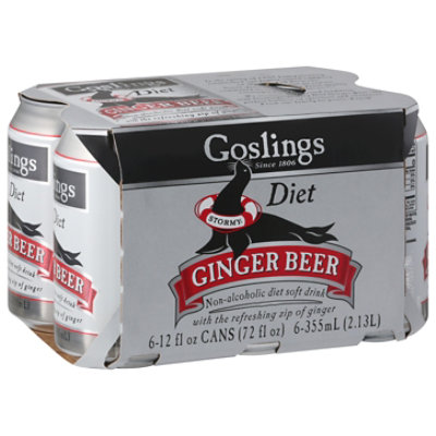 Goslings Diet Ginger Beer - 6-12 Fl. Oz. - Image 1