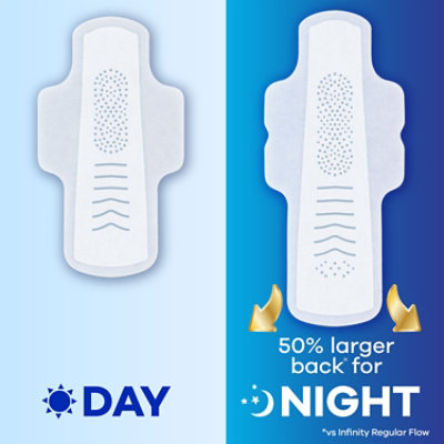 Always Infinity Pads FlexFoam Size 4 Overnight Absorbency Unscented - 38 Count - Image 3