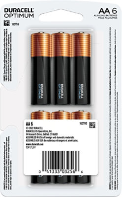 Duracell Optimum AA Alkaline Batteries - 6 Count - Image 6