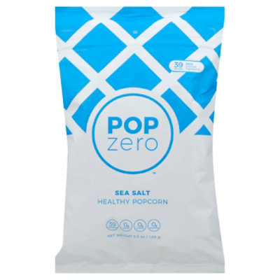 Pop Zero Popcorn Healthy Sea Salt - 5.5 Oz